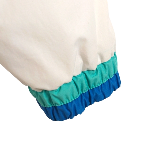 London Fog Vintage White Multicolor Geometric Jacket - Picture 7 of 14